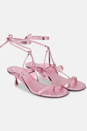 Jimmy Choo Zyra 50 metallic leather sandals