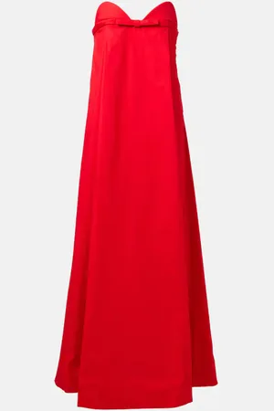 Adriana Degreas Bow-detail cotton-blend maxi dress