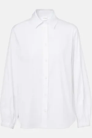 Max Mara Panda cotton-blend poplin shirt