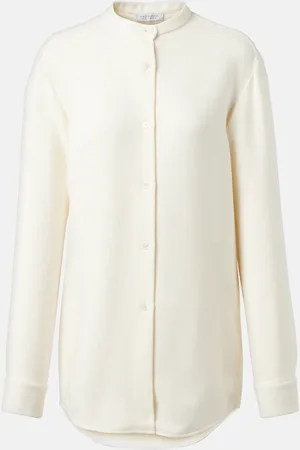 GABRIELA HEARST Terra wool and silk jacquard blouse