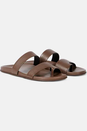 The Row Hugh leather sandals