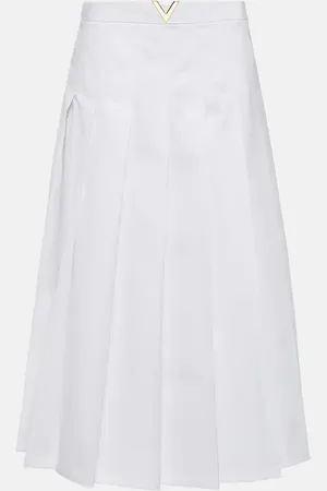 VALENTINO Cotton midi skirt