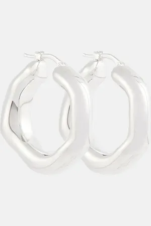 Jil Sander Toned hoop earrings