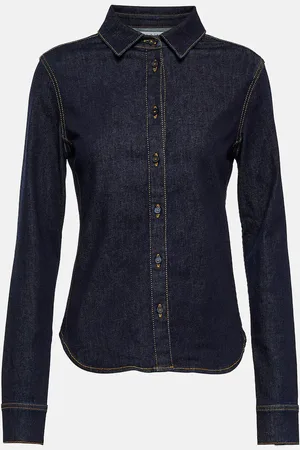 Alaïa AlaÃ¯a Hooded denim shirt