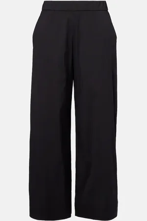 Max Mara Rio high-rise cotton-blend wide-leg pants
