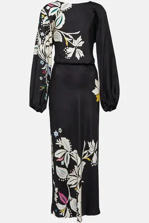 Dorothee Schumacher Flower Whirl silk midi dress
