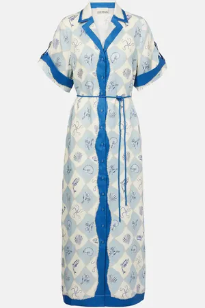 ALÉMAIS AlÃ©mais Pia printed linen shirt dress