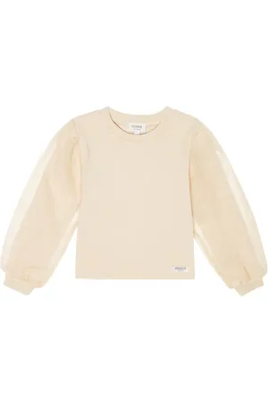 Donsje Sien tulle and cotton-blend top