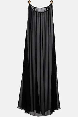 Adriana Degreas Holiday embellished chiffon maxi dress
