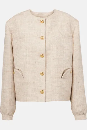 Blazé Milano BlazÃ© Milano Gliss linen, cotton, and silk-blend jacket