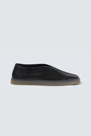 LEMAIRE Linoleum leather slip-on sneakers