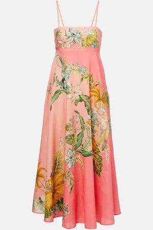 ALÉMAIS AlÃ©mais Anika floral linen maxi dress