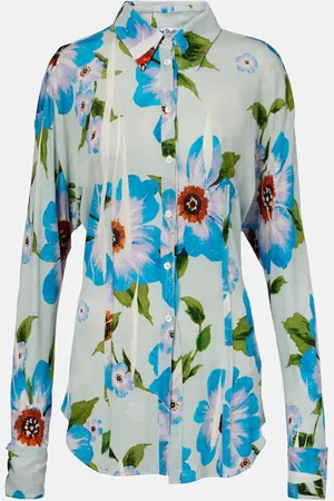 Acne Studios Floral jersey shirt