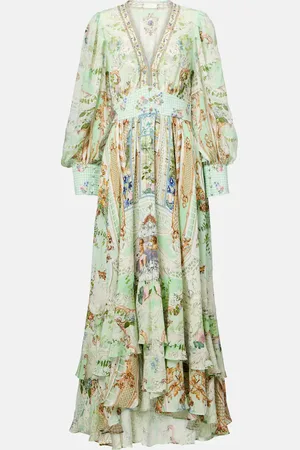 Camilla Crystal-embellished silk maxi dress