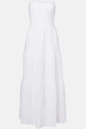 Melissa Odabash Sophie broderie anglaise cotton maxi dress
