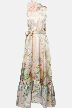 Camilla Crystal-embellished silk maxi dress