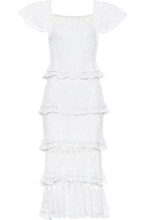 ANNA KOSTUROVA Cotillion crochet maxi dress