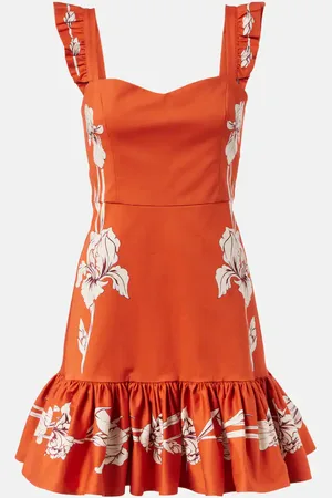 La DoubleJ Gingerbread cotton-blend minidress