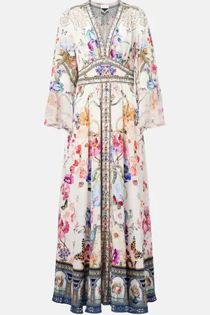 Camilla Crystal-embellished silk maxi dress