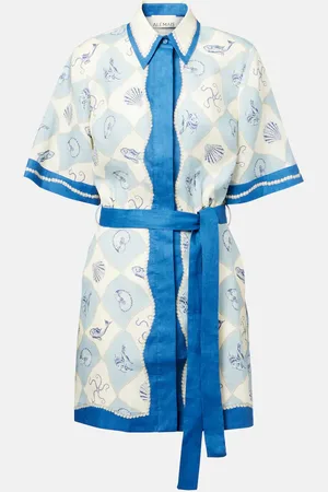 ALÉMAIS AlÃ©mais Printed linen shirt dress
