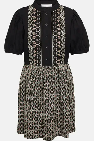 See by Chloé See By ChloÃ© Floral embroidered cotton minidress