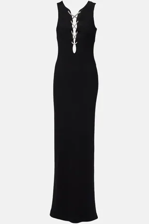 Givenchy Embellished cutout jersey gown