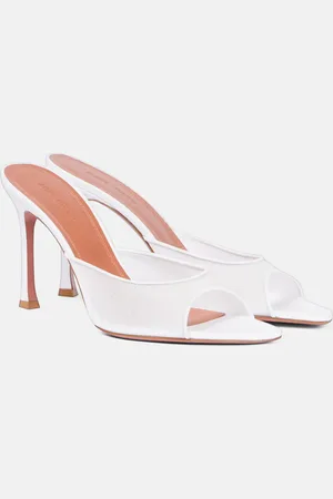 Amina Muaddi Bridal Alexa 95 mesh mules
