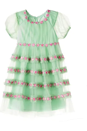 Konges Sløjd Konges SlÃ¸jd Joelle floral-appliquÃ© tulle dress