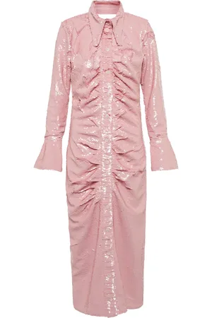 Ganni Sequined shirt dress