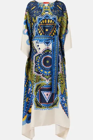 La DoubleJ Printed silk maxi dress