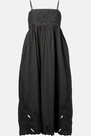 Juliet Dunn Floral embroidered cotton minidress