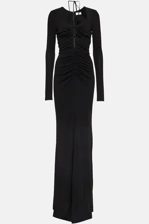 Rebecca Vallance Riccardo cutout ruched jersey gown
