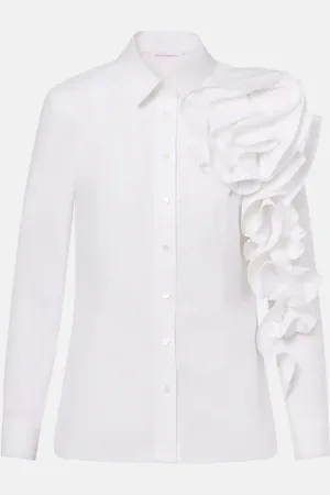 Carolina Herrera Rosette cotton shirt