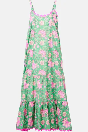 Juliet Dunn Printed cotton maxi dress