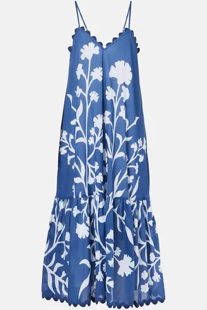 Juliet Dunn Printed cotton maxi dress