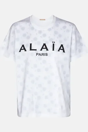 Alaïa AlaÃ¯a Logo cotton jersey T-shirt