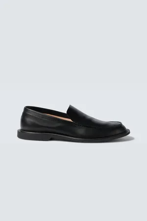 The Row Nic leather loafers