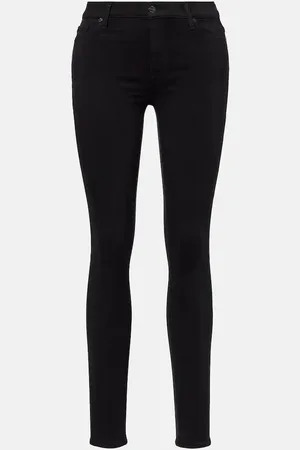 7 for all Mankind Mid-rise skinny jeans