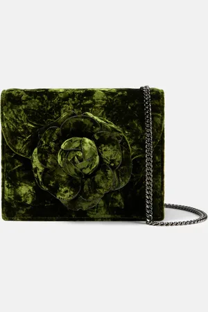 Oscar de la Renta Tro Mini velvet crossbody bag