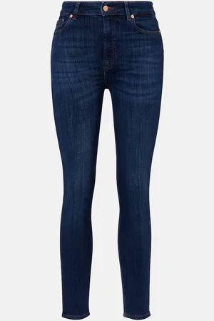 7 for all Mankind Aubrey high-rise cropped skinny jeans