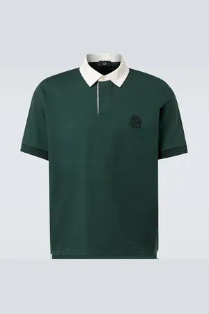 Dunhill AD Cypher cotton and cashmere polo shirt