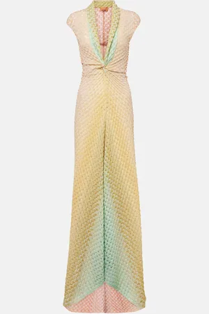 Missoni Crochet lamÃ© maxi dress