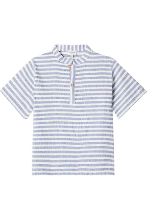 Donsje Ozion striped cotton-blend shirt