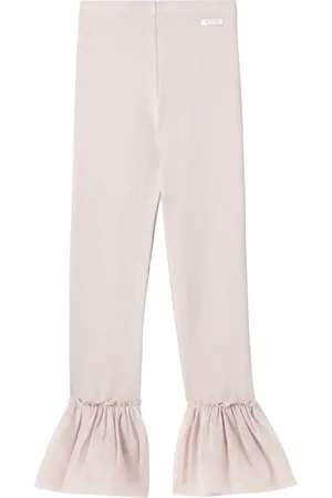Donsje Lilianne ruffled cotton-blend leggings