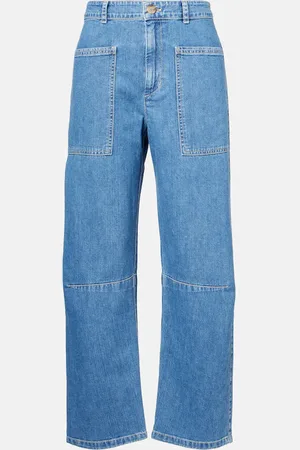 Velvet Farah cropped barrel-leg jeans
