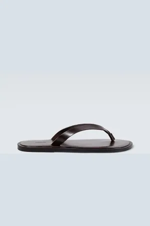 Auralee Leather thong sandals