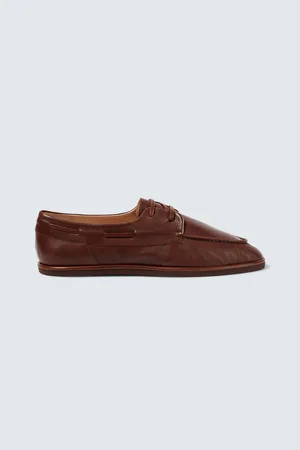 Auralee Leather boat shoes