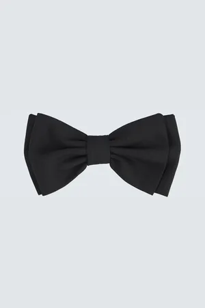 LARDINI Wool and mohair bow tie