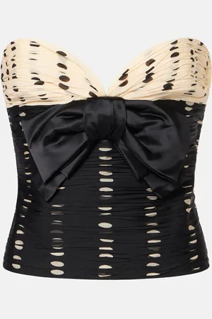 VALENTINO Plusdepois bow-detail silk chiffon top