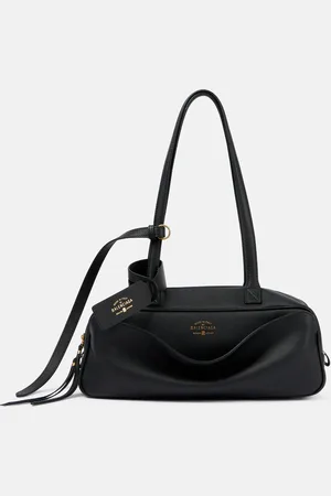 Balenciaga Carrie Small leather bowling bag